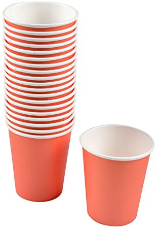 Lot de 20 Gobelets en Carton Vitamine 23cl Terracotta