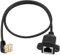 Duttek Cat8 Ethernet Kabel 0,5 m, 40Gbps 2000 MHz left Winkel Ethernet Kabel auf Buchse Schraubplatte,8P8C Kristallkopf RJ45 Netzwerkkabelstecker für Notebook, Desktop PC,etc.