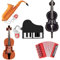 (Lot de 5) Clé USB 16 Go avec Motif d'Instruments de Musique Mignons, BorlterClamp Pendrive Mémoire Stick USB Flash Drive, Cadeau pour Étudiants et Enfants