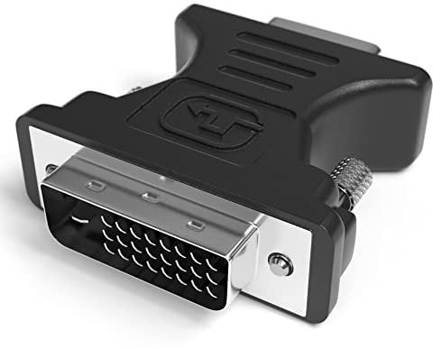 JAMEGA – DVI-D 24+1 zu VGA Adapter | Full HD 1080p Konverter für PC, Grafikkarten, Gaming, Laptop, Netbook, Monitore, Beamer | Digital auf Analog Dual-Link