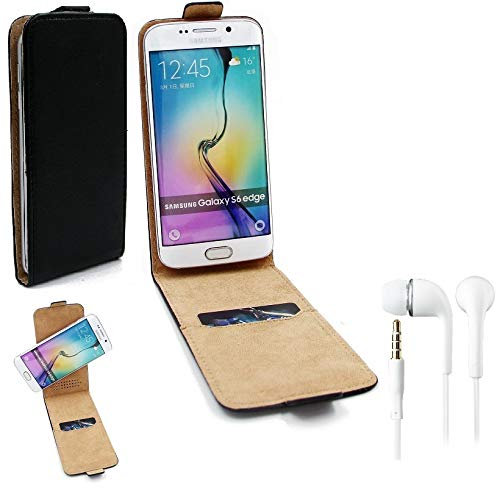 K-S-Trade Housse pour Motorola ThinkPhone Compatible avec Motorola ThinkPhone Case Smartphone Cover Flip Style Housse De Protection Étui Couvercle Cas Sac 360° Sacoche Noir + Écouteurs -