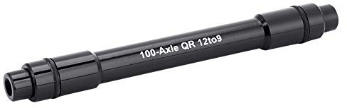Zopsc Thru Axle Hub Adapter, 12mm to 9mm Quick Release Skewer Aluminium Alloy, Sturdy, NonDeformation, Part (Black)