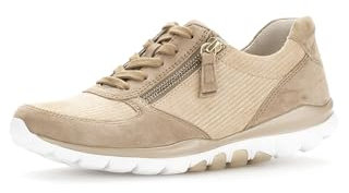 Gabor Damen Low-Top Sneaker, Frauen Halbschuhe,Wechselfußbett,Plateausohle,straßenschuhe,Strassenschuhe,Sportschuhe,Caramel/Sand,39 EU / 6 UK