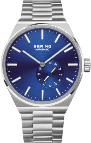 BERING Herren Analog Automatik Uhr mit Edelstahl Armband 19441-707