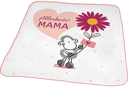 Sheepworld Zauberhandtuch mit Motiv Allerbeste Mama | Zauberhandtuch, in Form gepresst, Baumwolle, 30 cm x 30 cm | Geschenk Mama, Muttertagsgeschenk, Geschenk für Sie | 48609