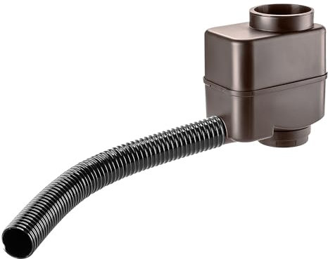 KADAX Regenwassersammler für Garten, Regenwassertonne für einfache und schnelle Montage, Lebensdauerer Regenwassertank, Regendieb aus Kunststoff (Mokka)