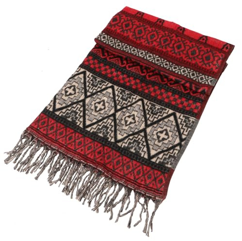 Weicher Pashmina Schal / Stola, Ethnomuster, Plaid | Warmer Schal, großes Schultertuch, vielseitig einsetzbar, perfektes Wohlgefühl, unisex, ideal für kalte Tage