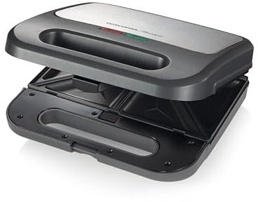 Wintem Tostiera Elettrica 3 in 1 800W con Piastre Interscambiabili Antiaderenti - Ottimo per Cucinare Panini, Toast o Waffle - Dimensioni Compatte e Salvaspazio - Facile da Pulire