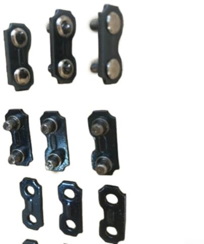 Kettenverbindungsglieder-Set, hochwertige Metallkonstruktion, passend für alle Ketten (325), 6 Stück