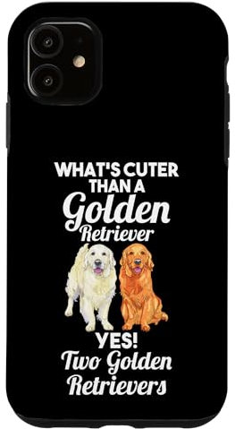 Two Golden Retrievers Case for iPhone 11