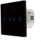 Smart Dimmer Switch, WiFi Touch Light Switch, For Voice And Remote Control In Smart Homes, Light Switch Panel Module(4 Gang-Black)