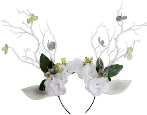 KASFDBMO Haarreif für Erwachsene, Teenager, Weihnachten, Rentier, Ast, Hornform, Haarreif, Party-Kopfschmuck, Bankett, Party, Cosplay-Werkzeug