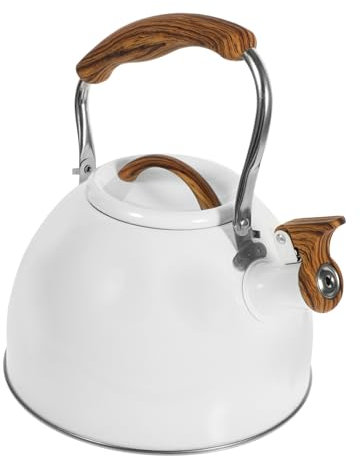 CRILSTYLEO Portable Whistle Kettle Household Water Pot for Tea Instant Soup Ergonomic Handle Automatic Whistle for Safe Boiling