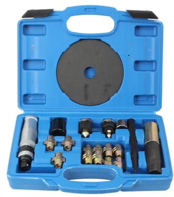 ECUTEE Universal Locking Wheel Nut Removal Tool Bolt Nut Extractor Set, Master Nut Removal Tool Kit with 10pc Replacement Blades, Vehicle Service Tools for Removing Locking Damaged Wheel Nuts