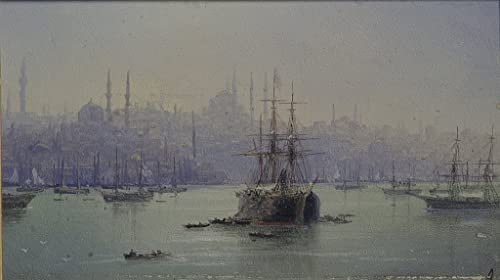 ARToPHIIU Modern Wandbilder Poster Wandbilder Leinwand Bilder Druck Goldenes horn von ivan konstantinovich Aivazovsky Leinwand Ölgemälde für Office Home Decor 60x90cm