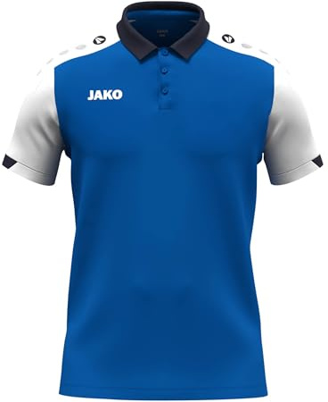 JAKO Unisex Poloshirt Dynamic, royal/weiß/Marine, 3XL