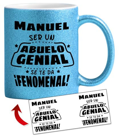 Kembilove Tazas abuelos | Dia del padre | Regalo dia del padre abuelo | Regalo abuelo cumpleaños | tazas originales | Vais a ser abuelos (Modelo 6)