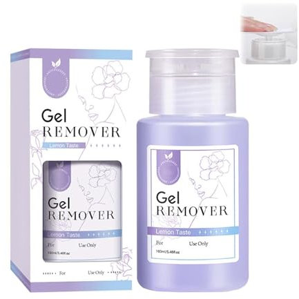 Gel Remover - 160ml Gel Polish Remover Acetone for Quick & Effective Nail Varnish Removal - Moisturizing Formula Softens Nails, Safe Ingredients