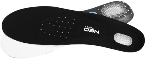 NEO TOOLS Sport Gel Einlegesohlen - Dämpfend, Zuschneidbar, 41-47, für Aktive und Sportler - Komfort für Ihre Füße Everyday Einlegesohlen, Den ganzen Tag komfortable Füße