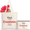 Sinekong Erzieherin Geschenk Canvas Tragetasche mit Kosmetiktasche, Abschiedsgeschenk Erzieherin Einkaufstaschen, Danke Geschenk für Erzieherin, Abschied Geschenk für Lehrerin Erzieher von Schülern