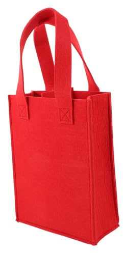 GALPADA Red Wine Bag Portable Felt Wine Bottle Storage Holder for Outdoor Picnic