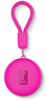 Cellularline Tracy Tag Rosa für Android, Mini-Smart-Tracker mit Google-App Mein Gerät Finden, Kompatibel mit AirTag-Zubehör, Austauschbare Batterie