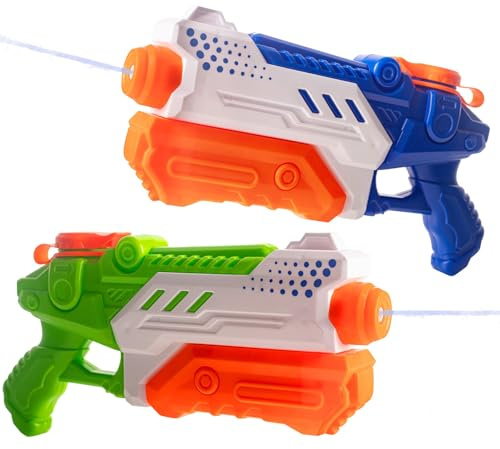 Pistolets à Eau pour Enfants, portée 7-9 m, Puissant, Super Soaker, idéal pour Les batailles d'eau Estivales sur la Plage ou la Piscine, pour garçons et Filles