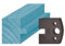 Diamwood Platinum - Jeu de 2 contre-fers profilés Ht. 38 x 4 mm languette 8 mm A95 pour porte-outils de toupie - Diamwood Platinum