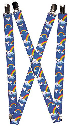 Buckle-Down Herren Suspender-Unicorns Hosentrger, Mehrfarbig, Einheitsgröße