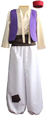 Ainiel Herren arabian prince kostüm aladdin straße rat suits x-Groß weiß