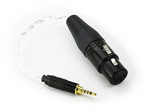 ABLET 2.5mm Trrs Balanced male to 4-pin XLR Balanced Female headphone Silver Plated Audio Adapter for Astell&Kern AK240 AK380 AK320 onkyo DP-X1 FIIO X5III XDP-300R