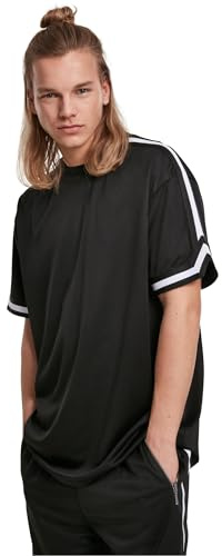 Urban Classics Herren Oversized Stripes Mesh Tee