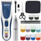 Wahl Colour Pro Cordless Hair Clipper, Wet/Dry Nose Hair Trimmer, Hair Clippers for Men, Head Shaver for Men, Men's Hair Clippers with Colour Coded Clipper Guides, Easy Home Haircutting