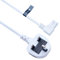 2 Pin Mains Power Lead Fig Figure 8 Right Angle Flat Cable Compatible with Samsung Panasonic JVC Philips LG Sony TV | Canon Pixma HP Brother Printer | 90 Degree Angled UK 3m (White)