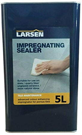 Nassboards Indian Sandstone Sealer, 5 Litre, Colour Enhancing Impregnating Larsen Sealant for Stone, Paving, Patio, Driveway, Limestone, York Stone – Stain and Weather Resistant, Quick Dry, Easy Apply