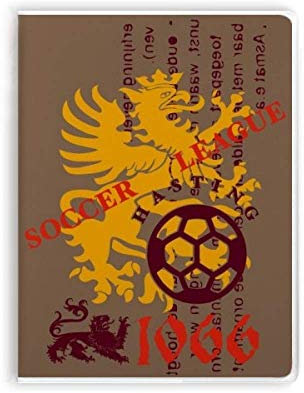 Mittelalter Dragon Soccer League Notizbuch, Gummihülle, Tagebuch, weicher Einband