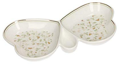 BRANDANI ANTIPASTIERA FARFALLA ALI DORATE PORCELLANA Misure: CM23X12,5