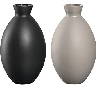 LEONARDO HOME 41678 Vase CASOLARE 12 cm schwarz, Glas