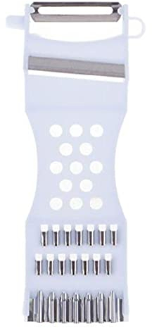 Multifunzione Pelapatate In Acciaio Inox Taglierina Frutta Filo Pialla Grattugia Affettatrice di Patate Utensile da Cucina Gadget Multifunzione Pelapatate
