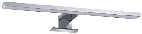 EMKE LED Spiegelleuchte Spiegellampe Badezimmer Wandleuchte 40cm, Spiegelleuchten Spiegellampen für das Bad Lampe 4200K IP44 Schrankleuchte Chrom
