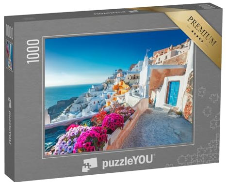 puzzleYOU: Puzzle 1000 Teile „Pittoreske Ansicht von Santorini, Griechenland“ – aus der Puzzle-Kollektion Europa, Regionen