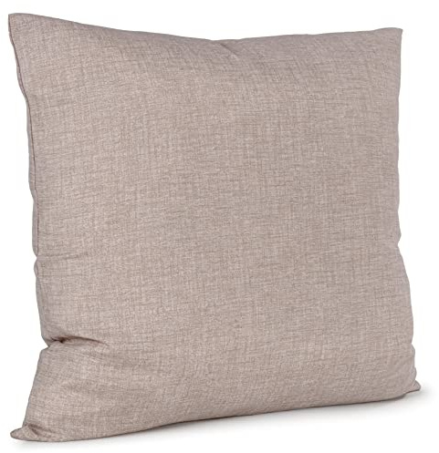ANRO Kissenbezug Kissenhülle Kissen Sofakissen Zierkissen Deko Kissenbezüge Leinenoptik Beigegrau 50x50cm ohne Füllung