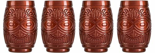 Topkapi Tiki Becher Mahana – Tiki-Set Cocktailgläser Cocktailbecher, Tiki Bar Serie, 490 ml, XL (Bronze)