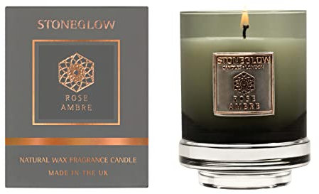 Stoneglow Metallique Collection - Rose Ambre 250 Grams Scented Candle