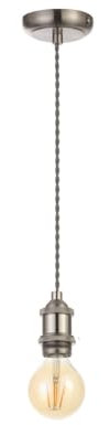 InLight INL-27988-SNIC Dale Pendant Light, Satin Nickel