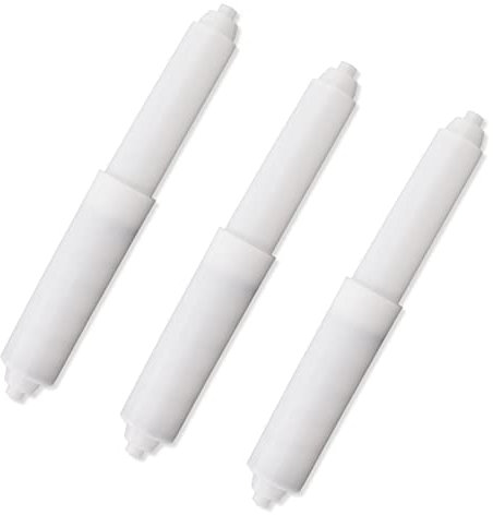 3 Stück Toilettenpapierhalter, Kunststoff-Toilettenpapierhalter, Einsatz für Badezimmer, WC, Ersatzrolle, federbelastet