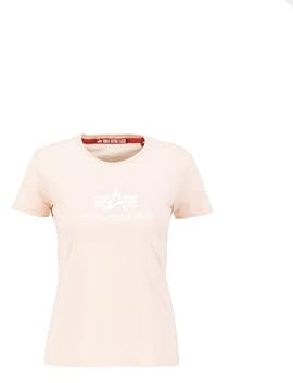 Alpha Industries Damen New Basic T Wmn T-Shirt, Pale Peach, XS