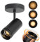 Aisilan LED Deckenstrahler Dimmbarer Zoombar Strahlwinkel 10°-55° Schwenkbarer Deckenspots Winkel CRI 97 Matt Schwarz Aluminium Zoombares LED-Spots für Flur Wandmalerei Wohnzimmer