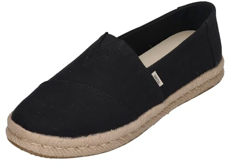 Toms Damen Alpargata Rope 2.0_Black Sneaker, Schwarz, 41 EU