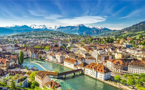 Puzzle 1000 Teile Pilatus Luzern 75 * 50Cm
